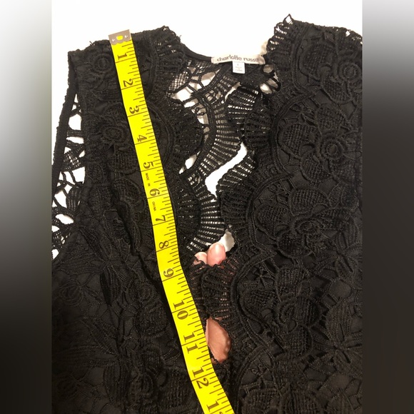 Charlotte Russe, black, L, lace bodice and skater style skirt - Picture 6 of 10